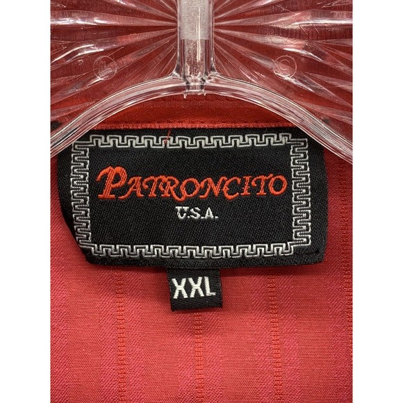 Patroncito USA Button Down Shirt Men's Size XXL Red Snap P's Cowboy Western Boss - Picture 3 of 16